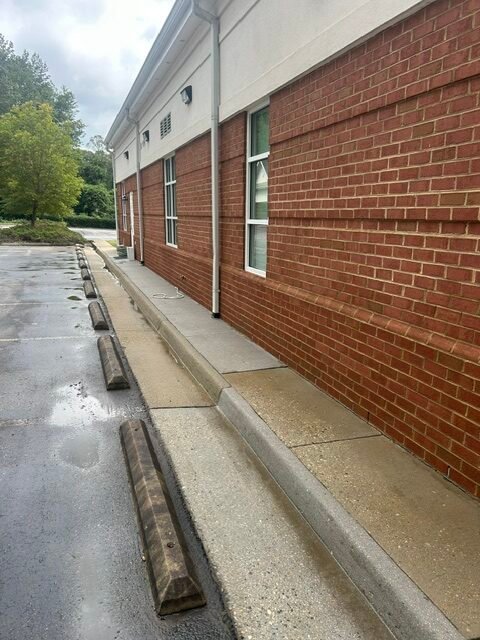 Brick steps after professional pressure washing