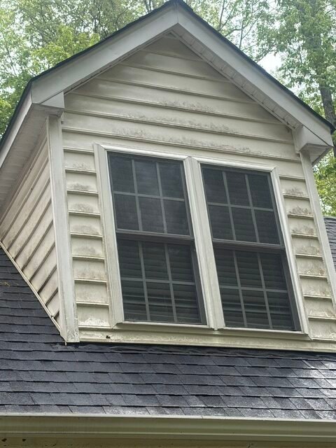 House exterior before professional cleaning